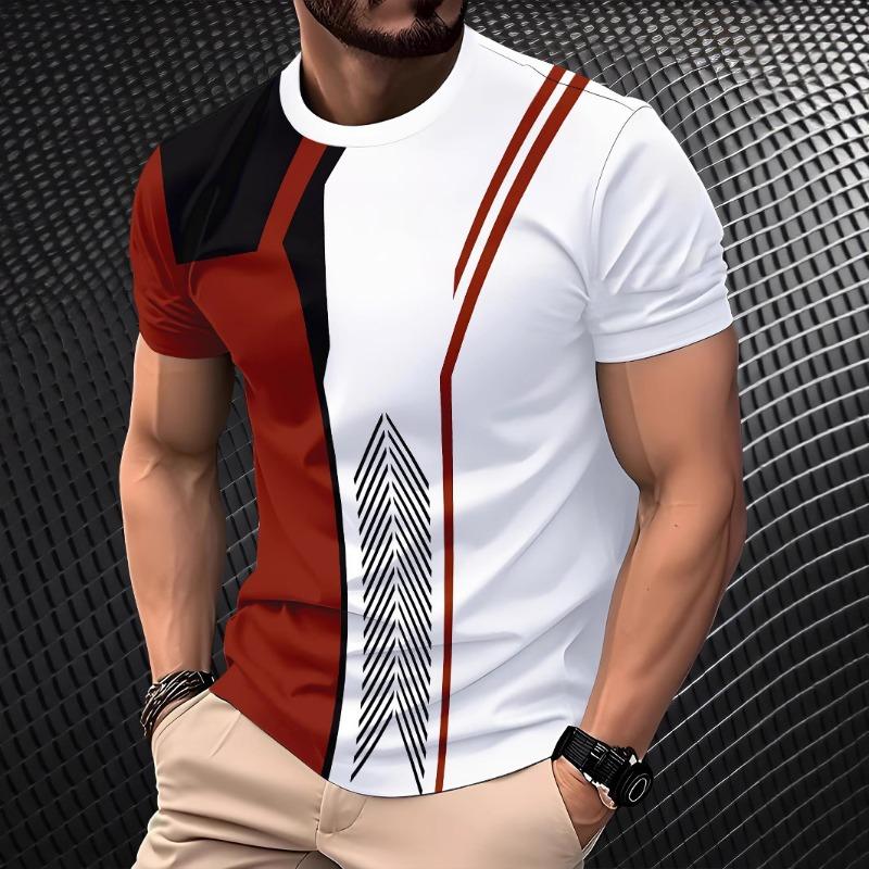 

3D Digital Printing Fashion Casual Trend Loose Series Men s T-shirt 6xl