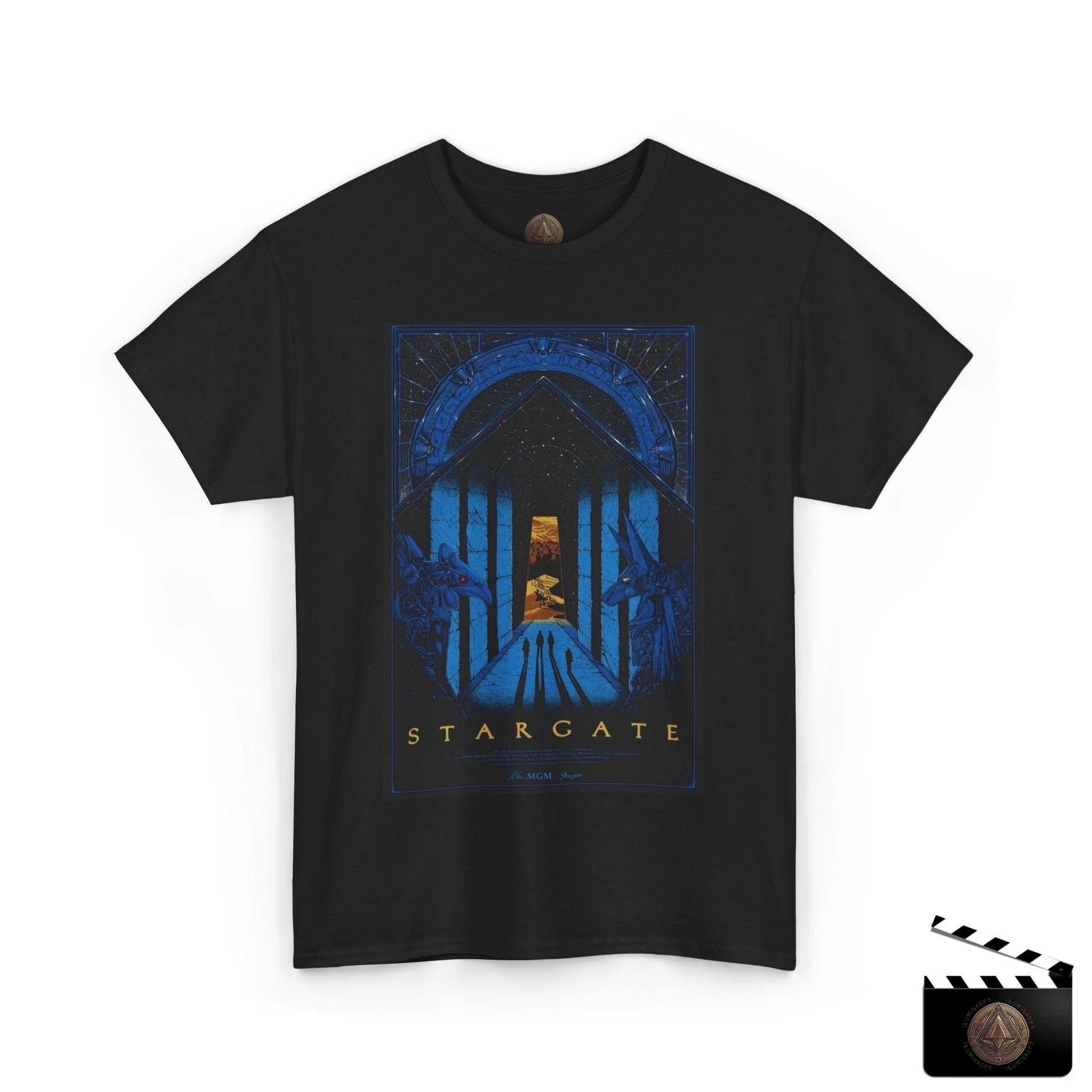 Stargate Movie Poster Retro T shirt For Men & Women S