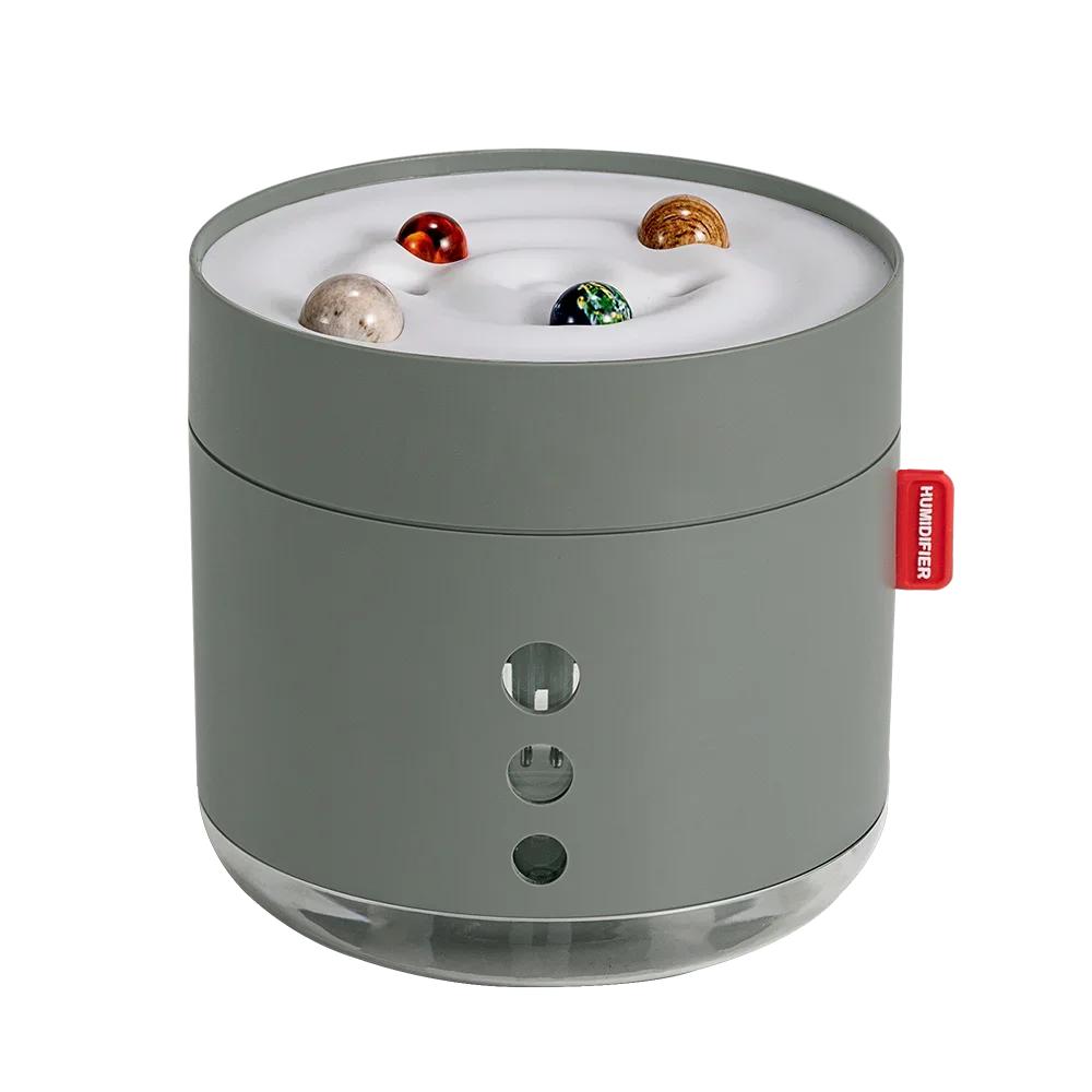 

800 мл двойной насадкой густой туман беспроводной увлажнитель воздуха USB зарядка 2000 мАч работающий от аккумулятора ультразвуковой диффузор холодного тумана серый