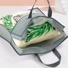 New Transparent Clothes Storage Bag Non-woven Large Capacity Dustproof Bag Dust-Proof Handle Quilt Storage Bag Household Use