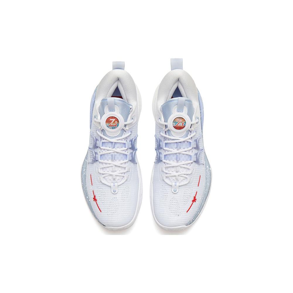 Anta Zup1 Nitrogen Technology Shock Absorption Anti-Slip Wear-Resistant Low-Top Basketball Shoes Men Sneakers Blue White 112311105-9