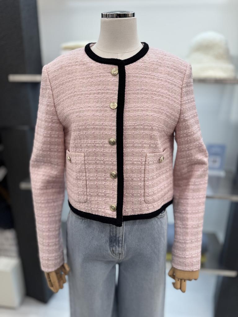 Trimming Tweed Jacket AWWJKP11130