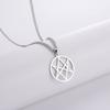 Vintage Thelema Unicursal Hexagramm Symbol Anhänger Halskette Edelstahl Emblem Amulett Talisman Crowley Zeichen Schmuck