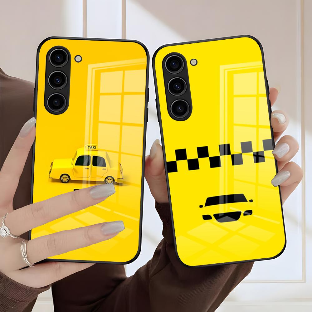 NYC Yellow Taxi Phone Case For Samsung S26 S25 Edge S24 S23 S22 S21 S20 Ultra Plus FE Glass Cover