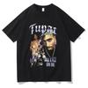 2026 New Fashion Tshirt Rapper Tupac Tops Hip Hop Unisexs Clothing Summer Sleeves Shirt Women Harajuku Streetwear Tops Tees