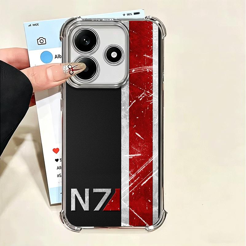 N7 Mass Effect Soft Phone Case For Xiaomi Poco X7 X8 Pro Max X6 X5 X3 F8 Ultra F7 M8 M7 M5S Redmi 15C 15A 15 14C 13C 12C 13 12