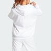 Adidas Embossed Monogram Fleece Hoodie Sweatshirt Women's White IM2587