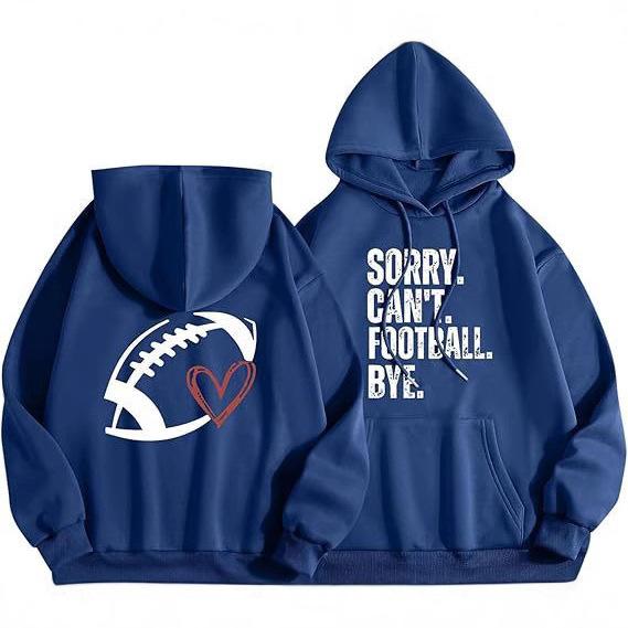 2025 new autumn and winter long-sleeved hooded printed sweater design sense versatile sweater S