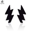 Punk Stainless Steel Lightning Earring for Women Sun Piercing Jewelry Cool Girls Personality Earrings Gifts Accessories
