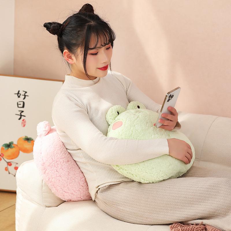 New cute tiger animal throw pillow small white rabbit girl wind pillow pink pig home throw pillow soft toy