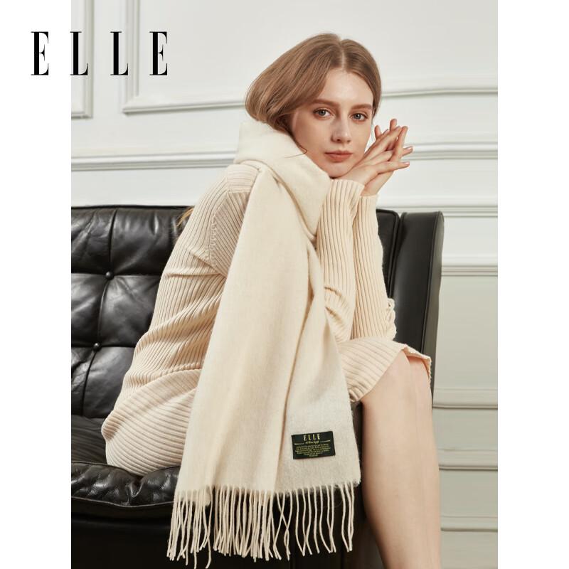 ELLE Women's 100% Wool Scarf & Shawl