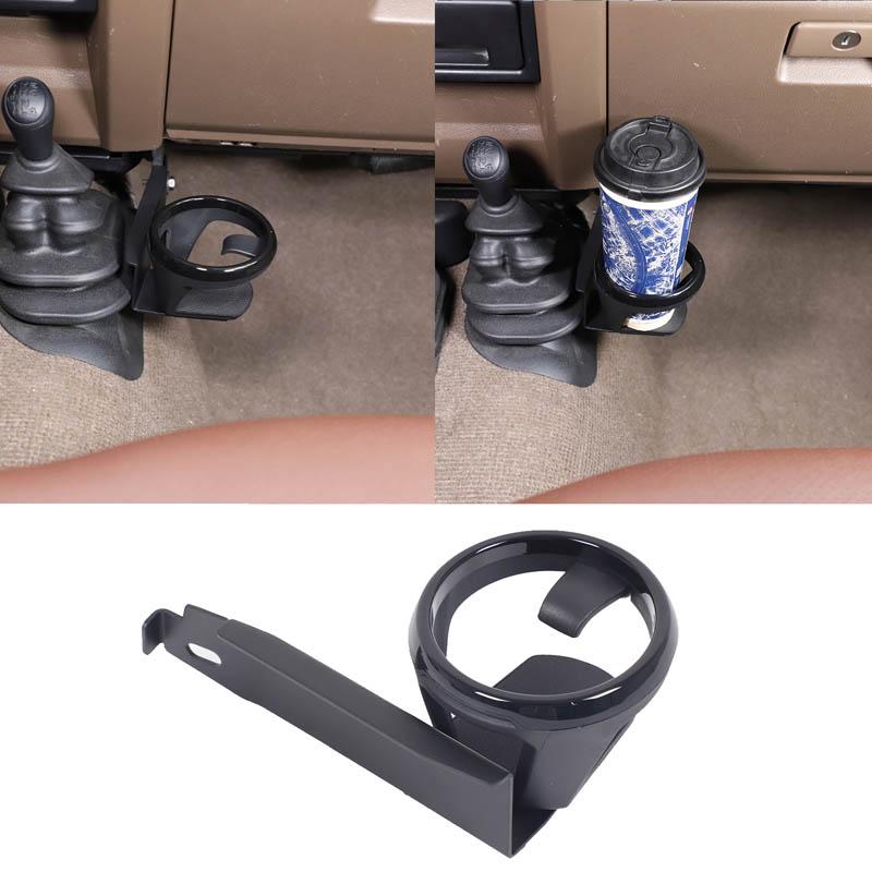 Carbon Steel+ABS Car Central Control Gear Shift Right Side Water Cup Holder Accessories For Toyota LC71 LC76 LC79 2007-2022