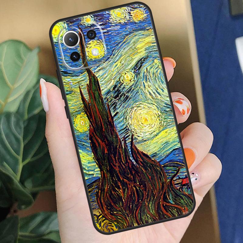 Van Gogh Oil Painting Case For Xiaomi 15 14 Ultra 13T 14T 15T Pro 17 Pro Max POCO X7 Pro X5 X6 F5 F6 F7 F8 Coque