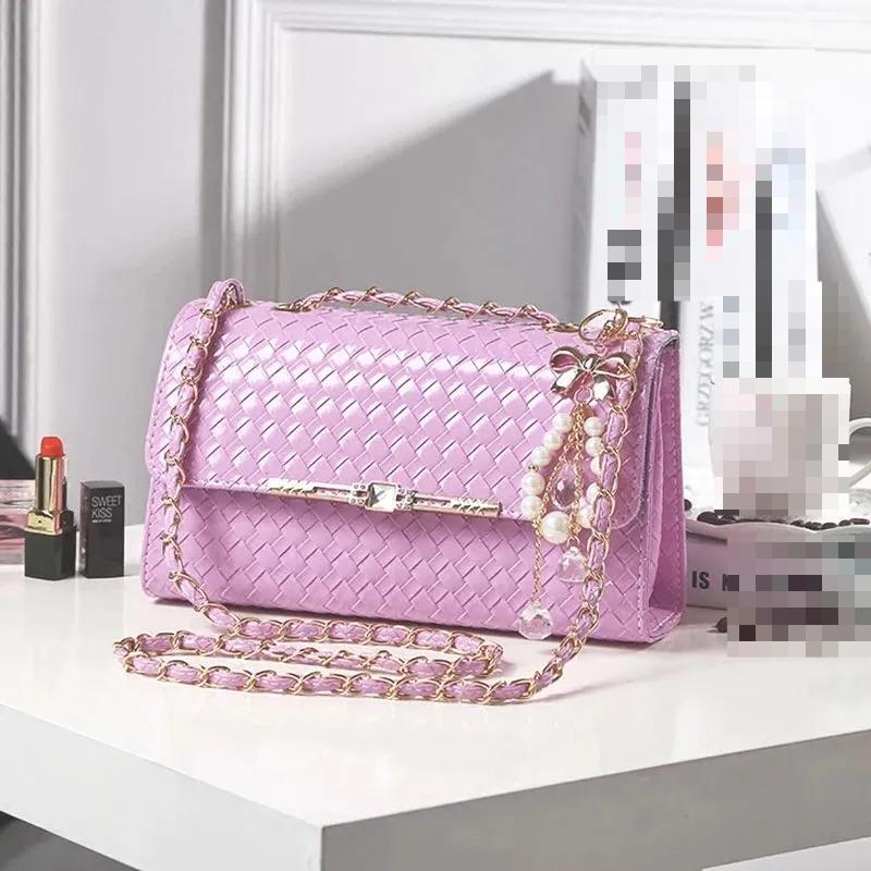 Women's Fashion Chain Bag Single Shoulder Crossbody Bag Simple Hundred Small Square Mini Shopping Commuter Bag Casual Diagonal Shoulder Bags