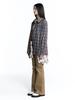 KIRSH Cheek Check Loose Fit Check Shirt [Sky]