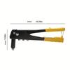 Heavy Duty Riveter Set Pop Rivet Gun Blind Rivets Assortment Kit Hand Tools Rivet Nut Tool+120 Nails