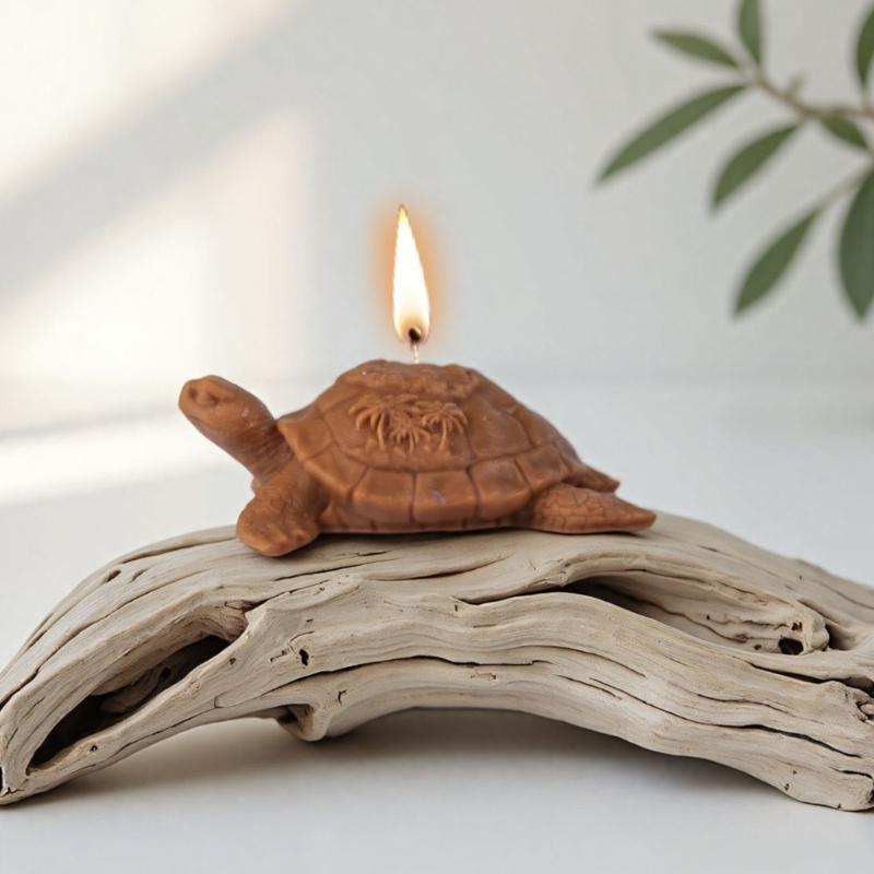 Tortoise Statue Silicone Candle Molds Tortoise Figurine Silicone Molds for Epoxy Resin Candle Soap Cement Silicone Molds
