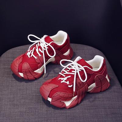 Octopus Daddy Shoes Women's Autumn New Versatile Feet Small Mesh Platform Casual Sneakers