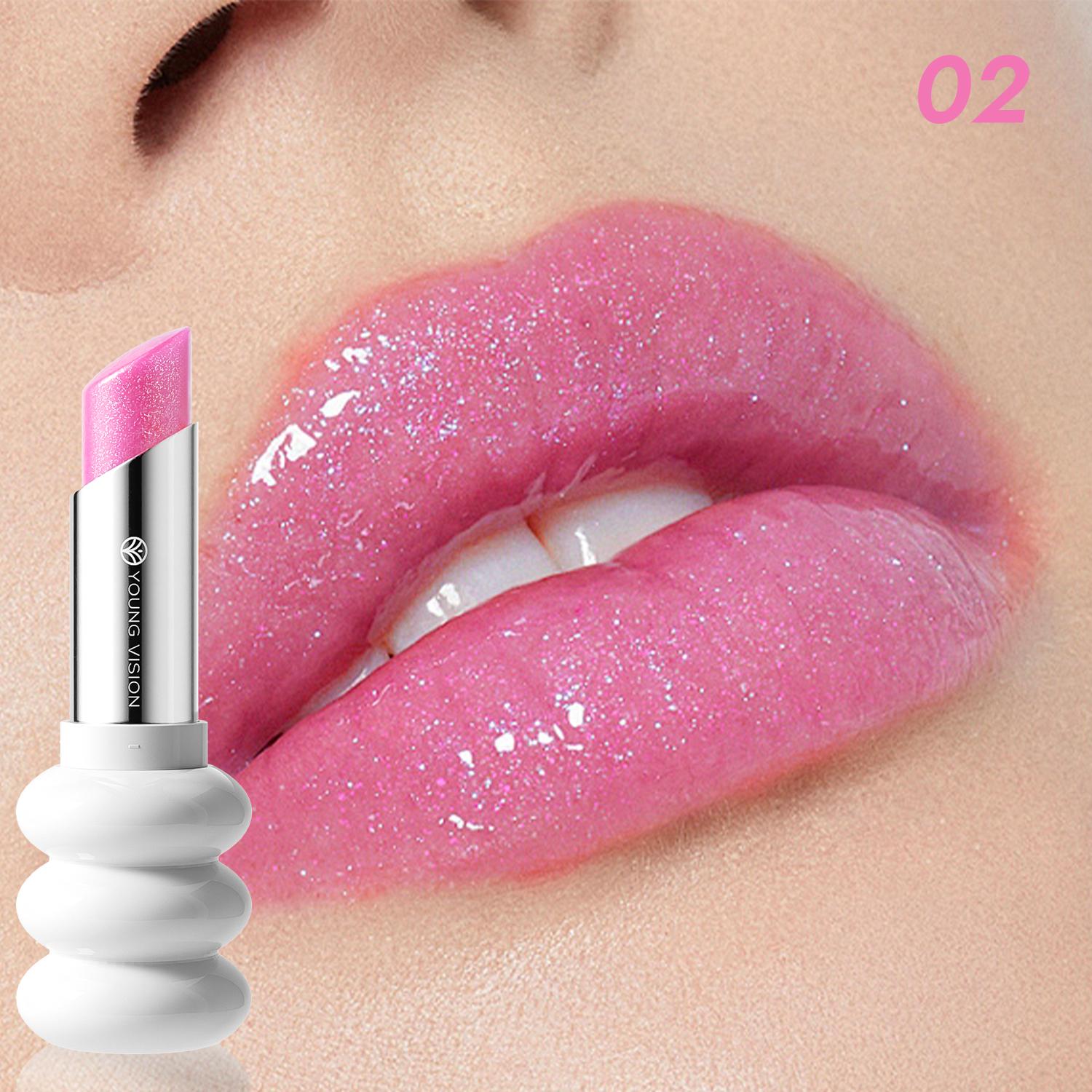 

6-цветная спиральная увлажняющая помада Fine Shine Nude Candy Glow Lip Gloss Diamond Sparkling Pearl Lip Gloss