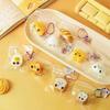 5Pcs Bread Dumping Food Stress Relief Squeeze Toys Mini Mochi  Toys Sensory Pinch Fun Party Favor Gift Keychain PendantHot Sale