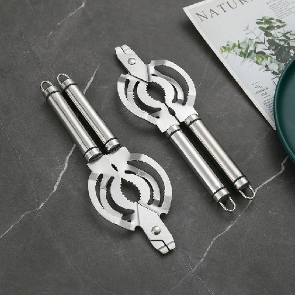 Manual Jar Lid Gripper Stainless Steel Effortless Bottle Opening Tool Can Opener Outdoor Party