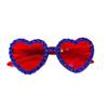 Heart-Shaped Rhinestone Sunglasses: Trendy Eyewear for Weddings and Street Style