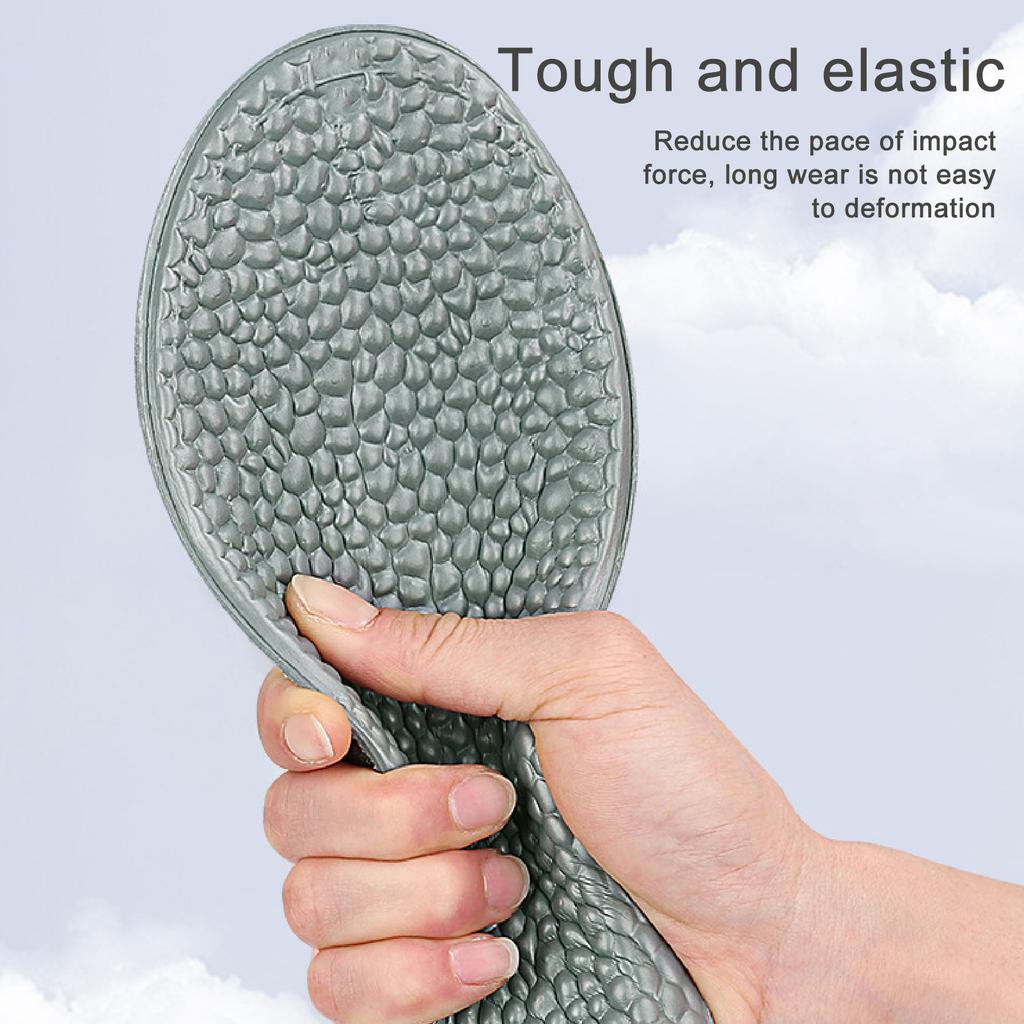 Height Increase Insole Soft Elastic Shock Absorbing Breathable Casual Pressure Resistant Shoe Lift Inserts for Men Women