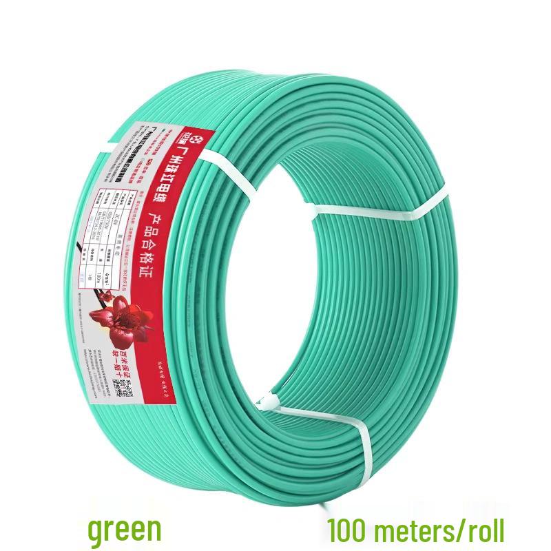 Zhujiang National Standard Flame Retardant Stranded Copper Core Electrical Wire for Household Use (1, 1.5, 2.5, 4, 6 Sq mm)
