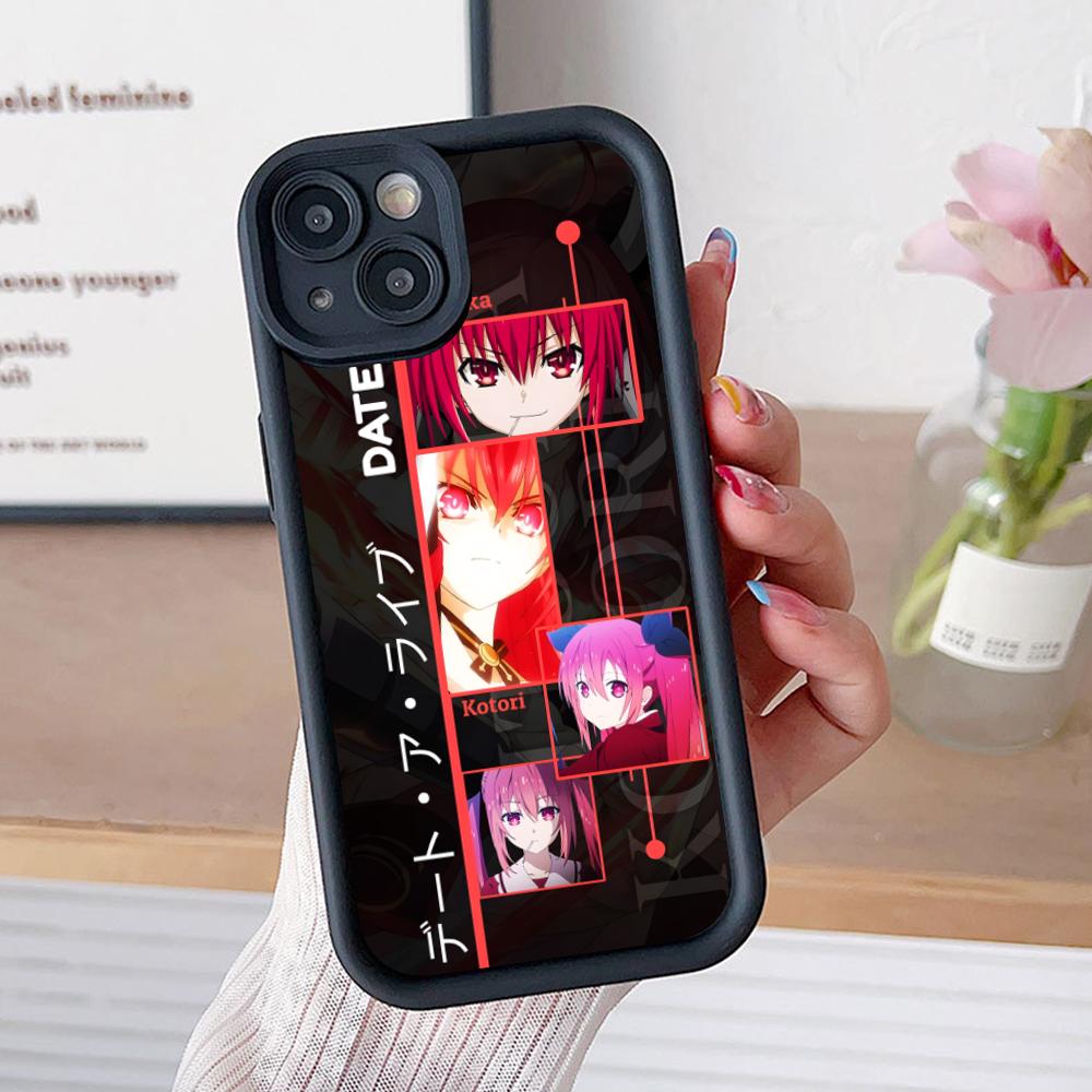 Date a Live Kotori Itsuka Thicken TPU Mobile Phone Case for iPhone 17 16 15 14 13 12 11 Air Pro Max Plus Colorful Cover
