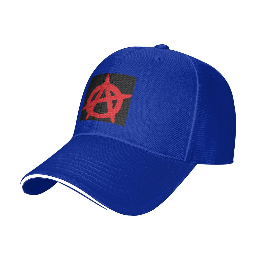 Rotes Anarchie Logo Große Kappe Lässige Baseballkappen Verstellbarer Hut Hip Hop Sommer Unisex Baseballkappen Anpassbar