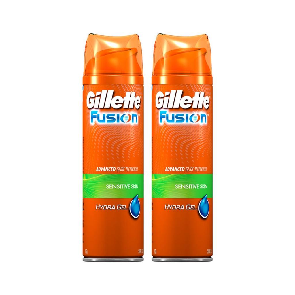 Shaving Gel Fusion HydraGel Sensitive Skin 195g 2 pieces