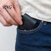 Hand-stitched Faux Leather Wallet Slim Wallet, Retro Snap Button Bifold Distressed Portable Card Holder for Men Women