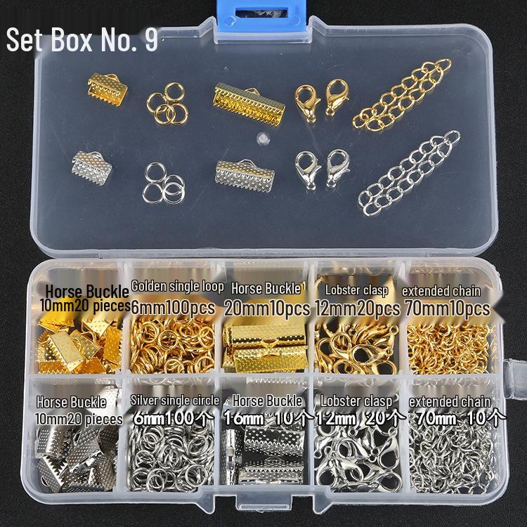 

Набор для начинающих для изготовления украшений своими руками: Трансграничный Мульти-Стиль Застежка-Лобстер, Т-Булавка, Базовые Открытые Соединительные Кольца