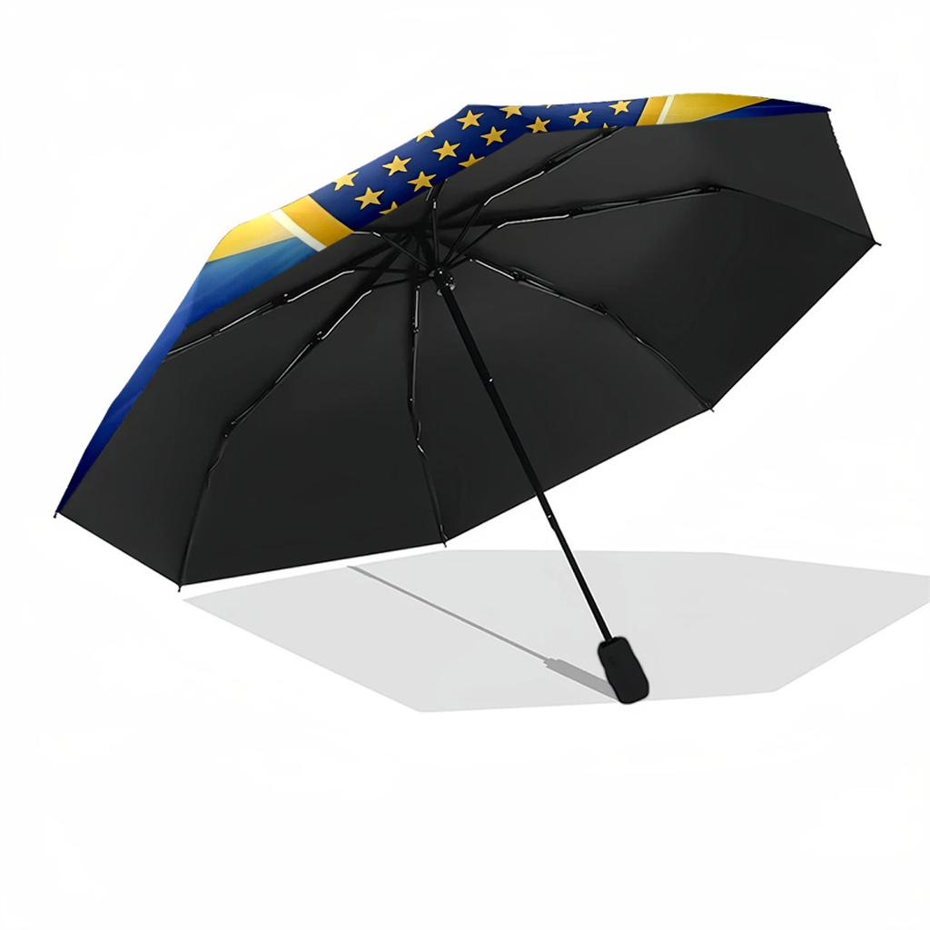 Cabj Badge Emblem Outdoor Automatic Umbrella Compact & Durable 8-Rib Design Lightweight All-Season Travel Outdoor Accessory