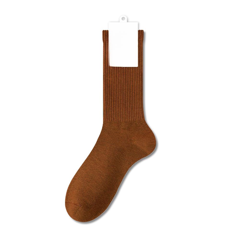 Damen Frühling und Herbst Reine Baumwolle Nahtlose Antibakterielle Mittelhohe Frotteesocken