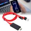 1080p TypeC Mobile Phone To HD Multimedia Interface Cable USB Adapter for IOs Android(Red )