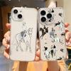 For iPhone 15 14 13 12 Mini 11 Pro Max XS X XR SE 7 8 Plus Soft Silicone Clear Cover Animal Art Horse Luxury Phone Case