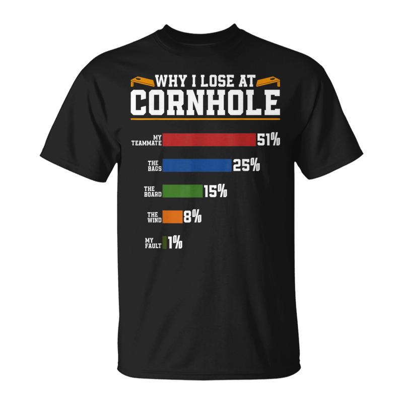 Cornhole Players Why I Lose At Cornhole T-Shirt