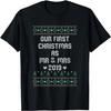 Our First Christmas As Mr & Mrs 2019 Couples Christmas Gift T-Shirt