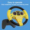 1pc Kids Simulated Driving Controller, Interactive Car Steering Wheel Toy, Educational Activity Gift, ABS Resin, Assorted Colors,No Batteries Included