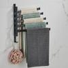 Bathroom Rotating Towel Bar Wall Mounted Non Perforated Iron Towel Storage Rack For Household Bathroom Storage Products