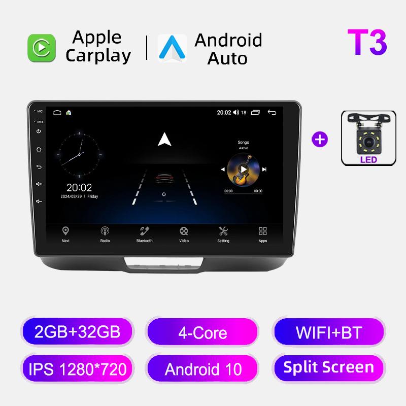 IPS Android Auto Car Radio Multimedia Player Wireless Carplay For Honda N-BOX 2012-2017 Autoradio DSP Navigation GPS Stereo HU