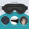 1pcs 3D Contoured Sleep Mask,Light Blocking Zero Pressure Eye Mask with Adjustable Strap for Men Women,Ideal for Sleep,Travel
