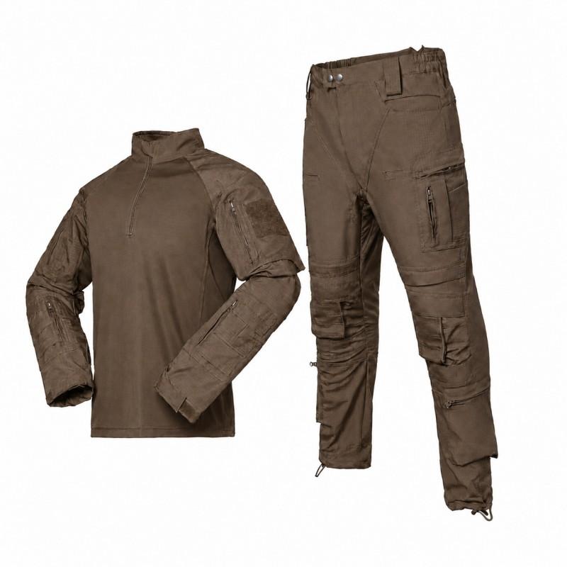 A7 Camo Tactical Frog Suit Set Breathable Durable Outdoor Training Uniform Hiking Camping