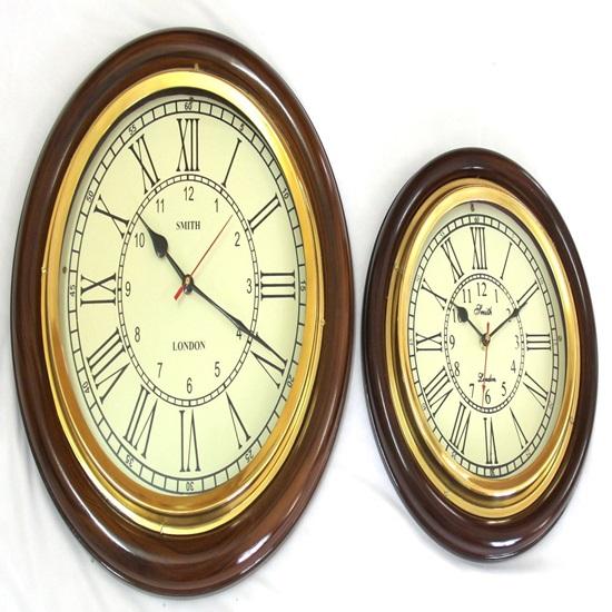 Комбинированные настенные часы в античном стиле