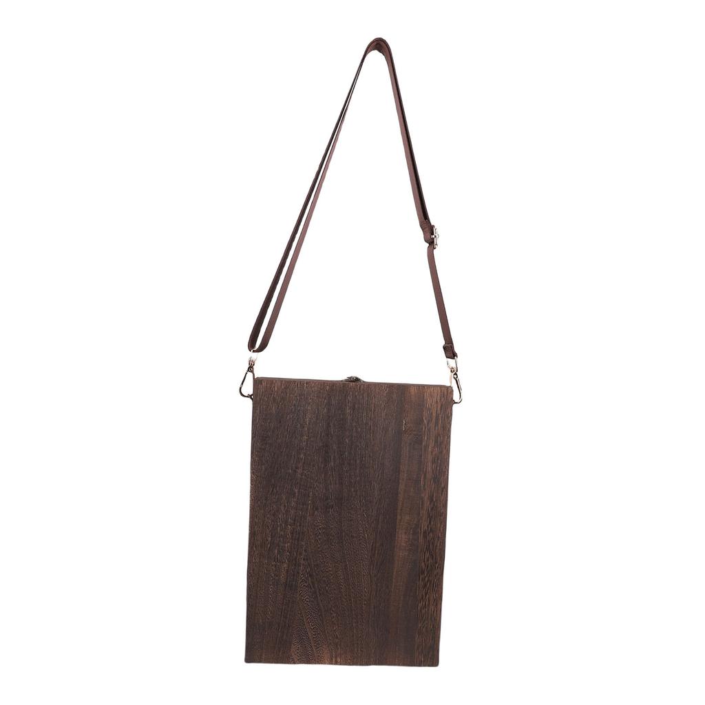 Writers Messenger Wood Box Multifunctional Wooden Handmade Postman Bag Portable Artist Tool Bag Painting Brush Tool