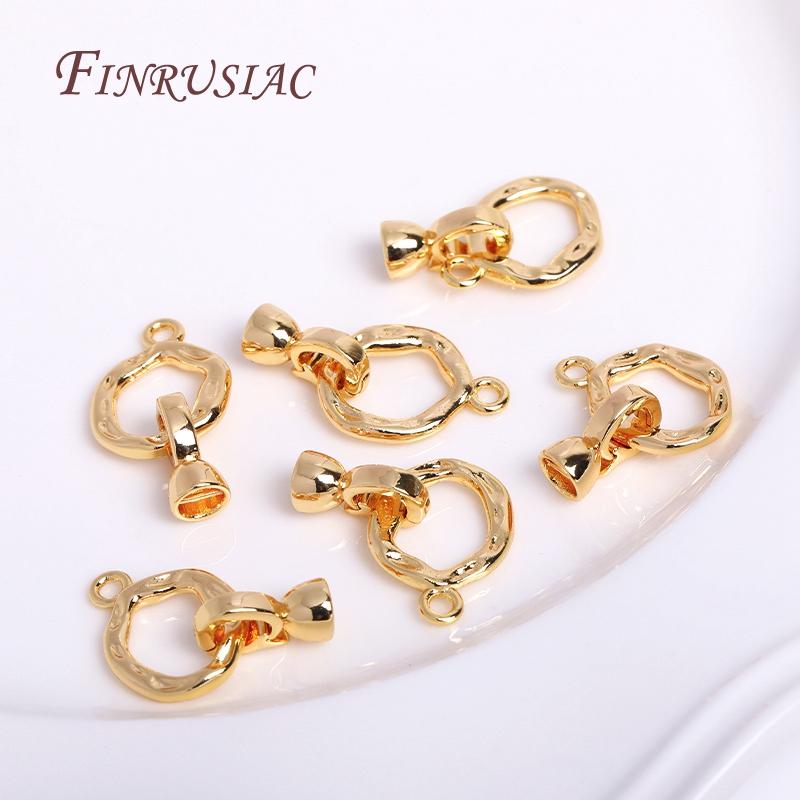 Trendy Pearl Clasp Connector For Bracelet Necklace Making,18K Gold Plated Pearl Clasp Fastener DIY Jewelry Making Accessories
