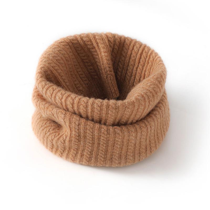 Unisex Pure Cashmere Thickened Neck Warmer for Autumn/Winter – Pull-Over Snood, Cold-Proof Wool Dickey