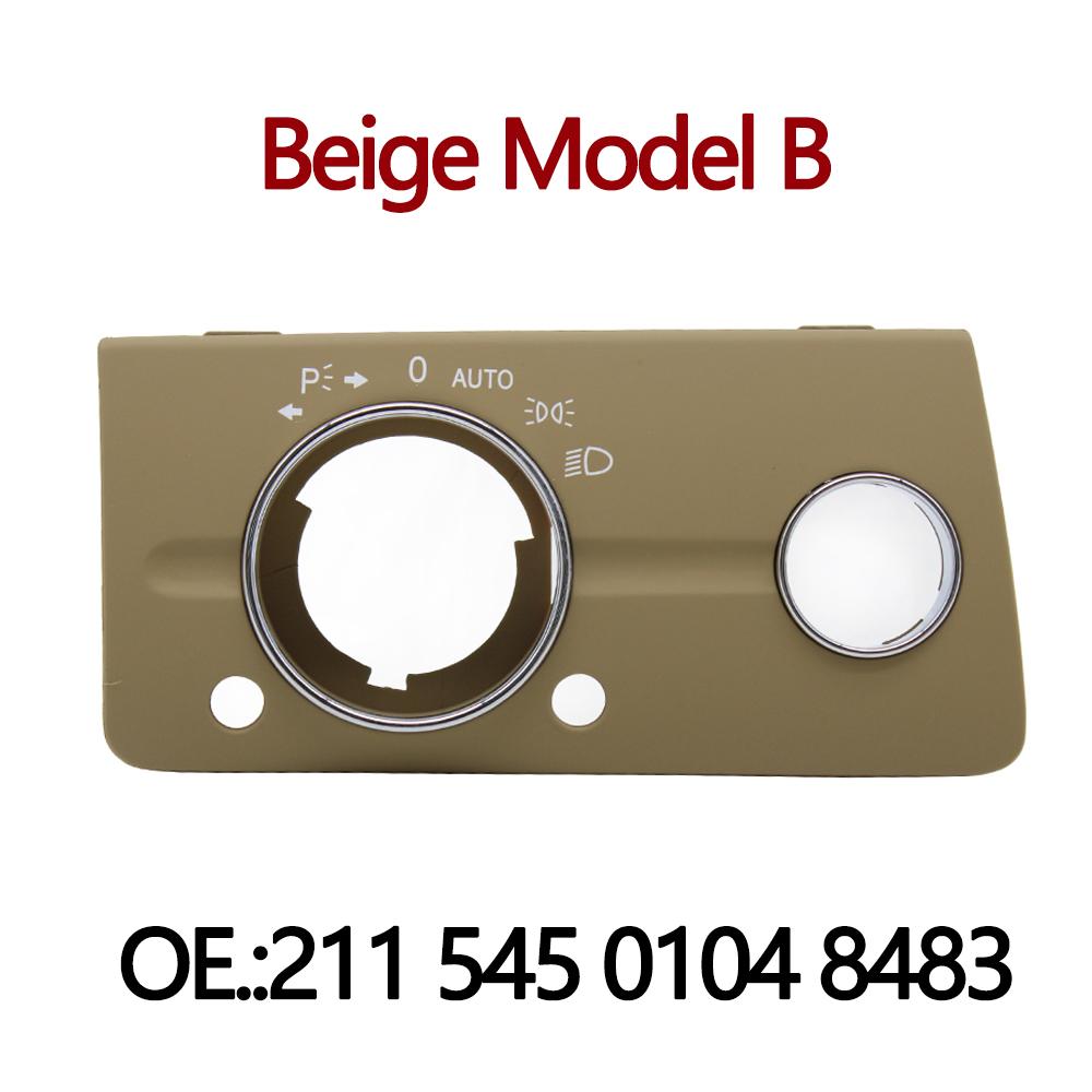 LHD Armaturenbrett Scheinwerferschalter Abdeckung Panel Verkleidung Für Mercedes Benz W211 E-Klasse 320 350 550 2003-2008