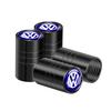 For Volkswagen  A1 4pcs Car Tire Valve caps Metal Cap Case Decor Dustproof Accessories For Volkswagen Caddy Scirocco CC Golf MK7 Beetle GTI R Line